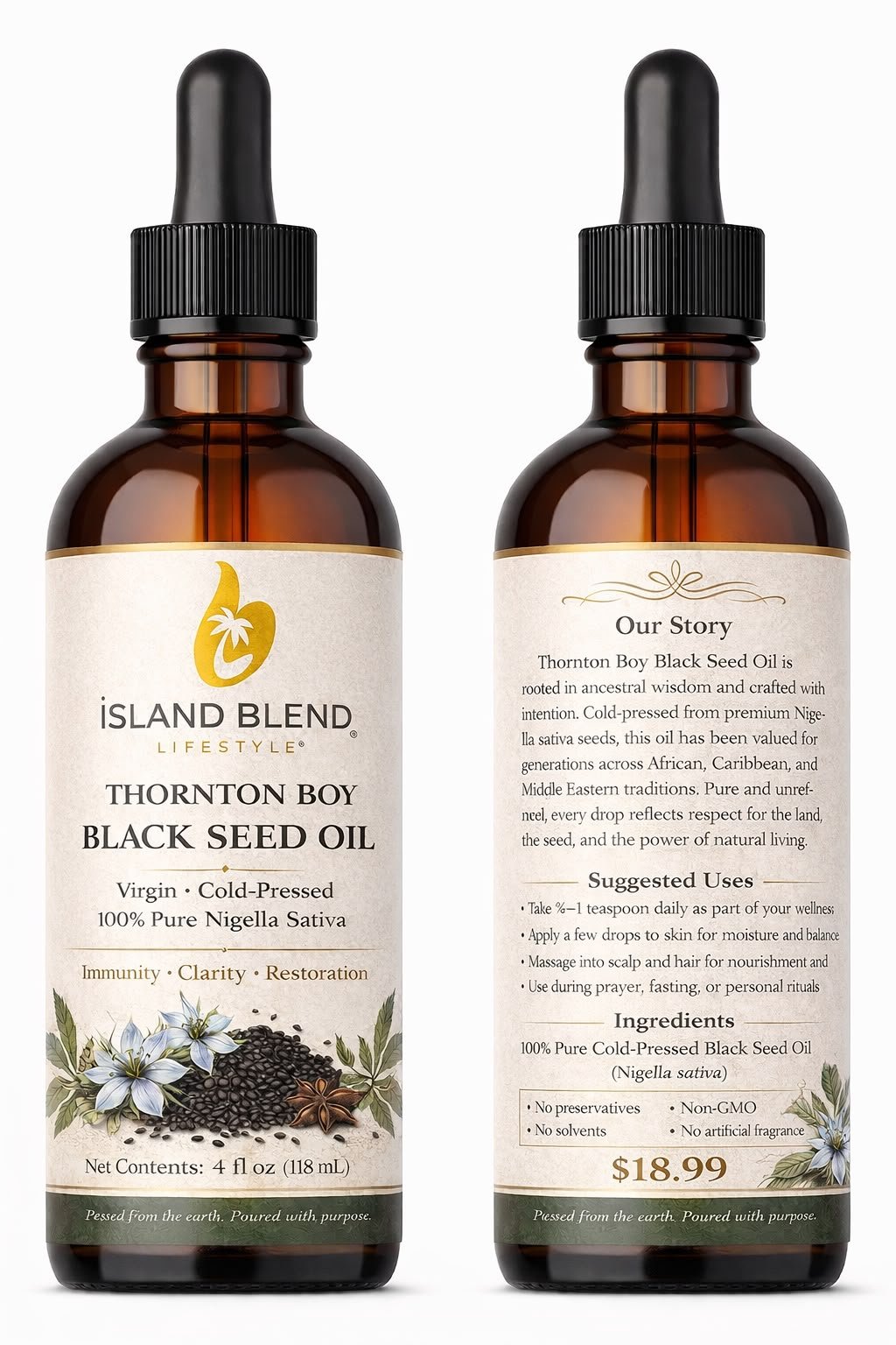 Island Blend Jamaican Black Castor Oil